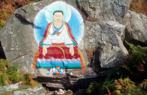 Buddhists live on Holy Isle